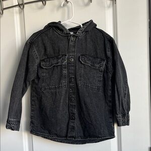 Zara Kids Black Denim Jacket